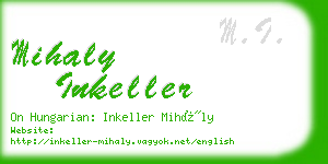 mihaly inkeller business card